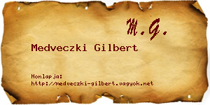Medveczki Gilbert névjegykártya
